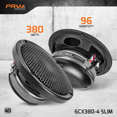 PRV Audio 6CX380-4 SLIM 2-Way Fullrange 6.5" Pro Audio Coaxial